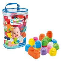 Clementoni Clemmy: Puha színes építőkockák babáknak 20 db-os szett – Clementoni