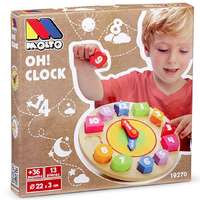 Molto Molto: Nature Oh! Clock formaillesztő óra fa játék