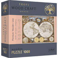 Trefl Wood Craft: Régi térkép 1000 db-os prémium fa puzzle – Trefl