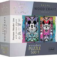 Trefl Wood Craft: Mickey és Minnie egér fa puzzle 500+1 db-os – Trefl