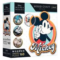 Trefl Wood Craft: Disney – Retro Mickey egér 160 db-os prémium fa puzzle – Trefl