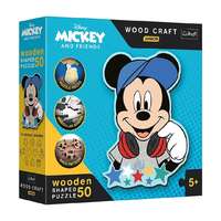 Trefl Wood Craft Junior: Disney Mickey egér világa fa puzzle 50 db-os – Trefl