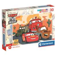 Clementoni Cars: Verdák az utakon 30 db-os supercolor puzzle – Clementoni