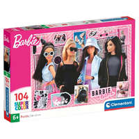 Clementoni Divatos Barbie babák 104 db-os Supercolor puzzle – Clementoni