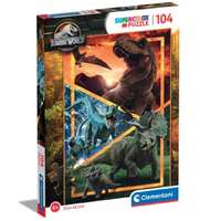 Clementoni Jurassic World dinoszauruszok Supercolor 104 db-os puzzle – Clementoni