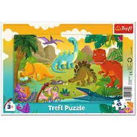 Trefl Dinoszaurusz 15 db-os keretes puzzle – Trefl