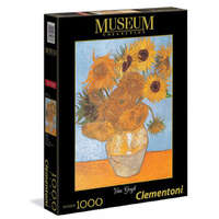 Clementoni Museum Collection: Vincent Van Gogh – Váza tizenkét napraforgóval 1000 db-os puzzle – Clementoni