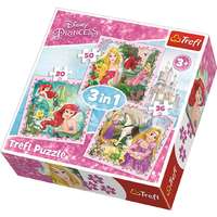Trefl Disney Hercegnők és a kis kedvenceik 3 az 1-ben puzzle – Trefl