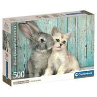 Clementoni Cica és nyuszi barátsága HQC 500 db-os Compact puzzle – Clementoni