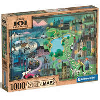 Clementoni Disney: 101 kiskutya térkép puzzle 1000 db-os – Clementoni
