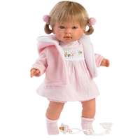 Llorens Llorens: Carla 42 cm-es síró baba rózsaszín ruhában