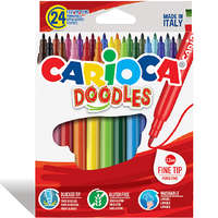 Carioca Doodles hosszú hegyű filc 24 db-os szett – Carioca