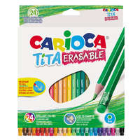 Carioca Tita színes ceruza 24 db-os szett radírvéggel – Carioca