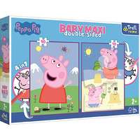 Trefl Peppa malac kétoldalas 4 az 1-ben Baby Maxi puzzle 2×10 db-os – Trefl