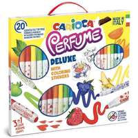 Carioca Parfüm 30 db-os illatos filctoll szett színezhető matricával – Carioca