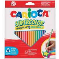 Carioca SuperColor háromszög alakú 24 db-os színesceruza készlet – Carioca