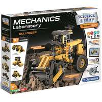Clementoni Science & Play: Mechanikus Labor Bulldózer 10 az 1-ben építőjáték – Clementoni