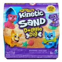 Spin Master Kinetic Sand: Doggie Dig homokgyurma szett 170g meglepetés figurával – Spin Master