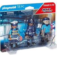 Playmobil Playmobil: Városi forgatag – Rendőrség 3-as figura szett kiegészítőkkel (70669)