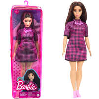 Mattel Barbie Fashionistas: Barátnő baba rózsaszín kockás ruhában – Mattel