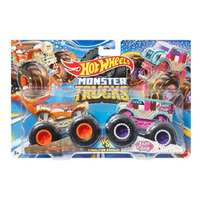 Mattel Hot Wheels Monster Trucks: Demolition Doubles CarbonatorXXL vs. Bad Scoop 2 db-os monster kisautó szett 1/64 – Mattel
