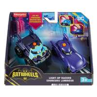 Fisher Price Fisher-Price: Batwheels Bam és Buff világító kisautók 2 db-os szett – Mattel