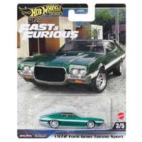 Hot Wheels Hot Wheels: Halálos Iramban 1972 Ford Gran Torino Sport zöld kisautó 1/64 – Mattel