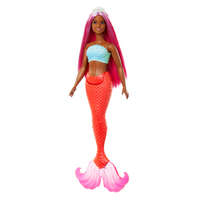 Mattel Barbie Dreamtopia: Sellő baba rózsaszín hajjal és korallszínű uszonnyal – Mattel