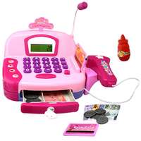 MK Toys Rózsaszín digitális pénztárgép kiegészítőkkel