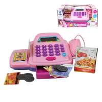 MK Toys Rózsaszín elektronikus pénztárgép kiegészítőkkel kétféle változatban