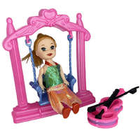 MK Toys Katie: Sandra baba pink hintával és hegedűvel 10 cm