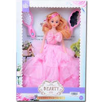 MK Toys Hercegnő baba rózsaszín ruhában 30 cm
