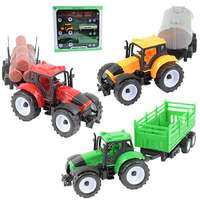 Magic Toys Farm traktor különböző pótkocsival 3 db-os szett