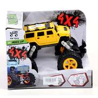 MK Toys Rugós terepjáró autó 4×4-es sárga színben