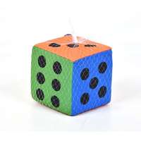 Magic Toys Puha színes dobókocka csörgővel 13 cm