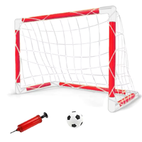 Magic Toys Piros focikapu szett labdával és hálóval 41×62×30 cm