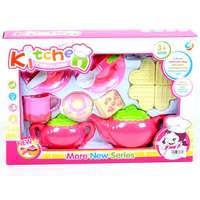 Magic Toys Rózsaszín teázó szett gofrival és kiegészítőkkel