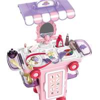 Magic Toys Szépség szett pink gurulós tárolóban 36 db-os