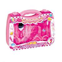 Magic Toys Pretty Girl pink szépségszett hordozható bőröndben szemüveggel és kiegészítőkkel