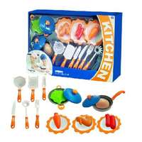 Magic Toys I'm a little Chef kék mini konyhai játékszett kétféle változatban 16 db-os