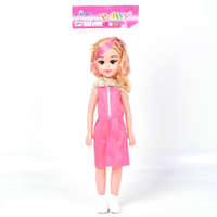 Magic Toys Baba pink színű ruhában 46 cm-es méretben