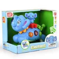 Magic Toys Ringató elefánt bébijáték fény és hang effektekkel