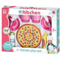 Magic Toys Cook Kitchen: Pizza játékkonyha kiegészítő szett étkészlettel