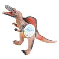 Magic Toys Dino World: Vinyl anyagú hangot adó Spinosaurus dinoszaurusz figura pamut töltéssel 35 cm