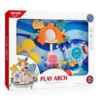 Huanger Happy World: Kiságyra vagy babakocsira rögzíthető tengeri állatos játék boltív 48×36 cm