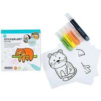 Comansi Sticker Art: Állatok színezhető matrica szett – Comansi