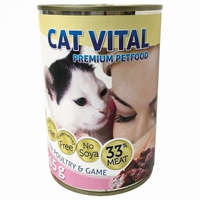 Cat Vital Cat Vital Kitten konzerv baromfi+vad 415gr