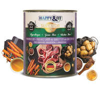 Happy &amp; Fit Happy&Fit Superior Dog Konzerv Friss Bárányhús S.répával burgonyával 400g