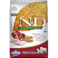 Farmina N&D Dog Ancestral Grain csirke, tönköly, zab&gránátalma adult medium&maxi 12kg ingyenes szállítás