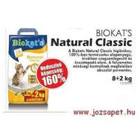 Biokat's Biokat's Natural Classic macskaalom 10 kg--160%-os nedvességmegkötő képesség
